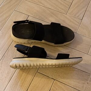 Black and White Walking Sandals